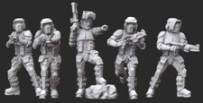Star Wars Legion - Clone Scout Trooper Squad 5 3D Resin Printed Unit