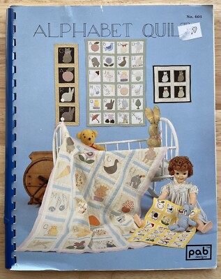 Alphabet Quilt Book Phyllis Adkins Baxter - Vintage 1988