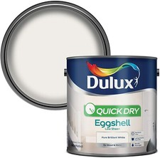 Dulux Quick Dry Eggshell - Low Sheen - Pure Brilliant White - 2.5L