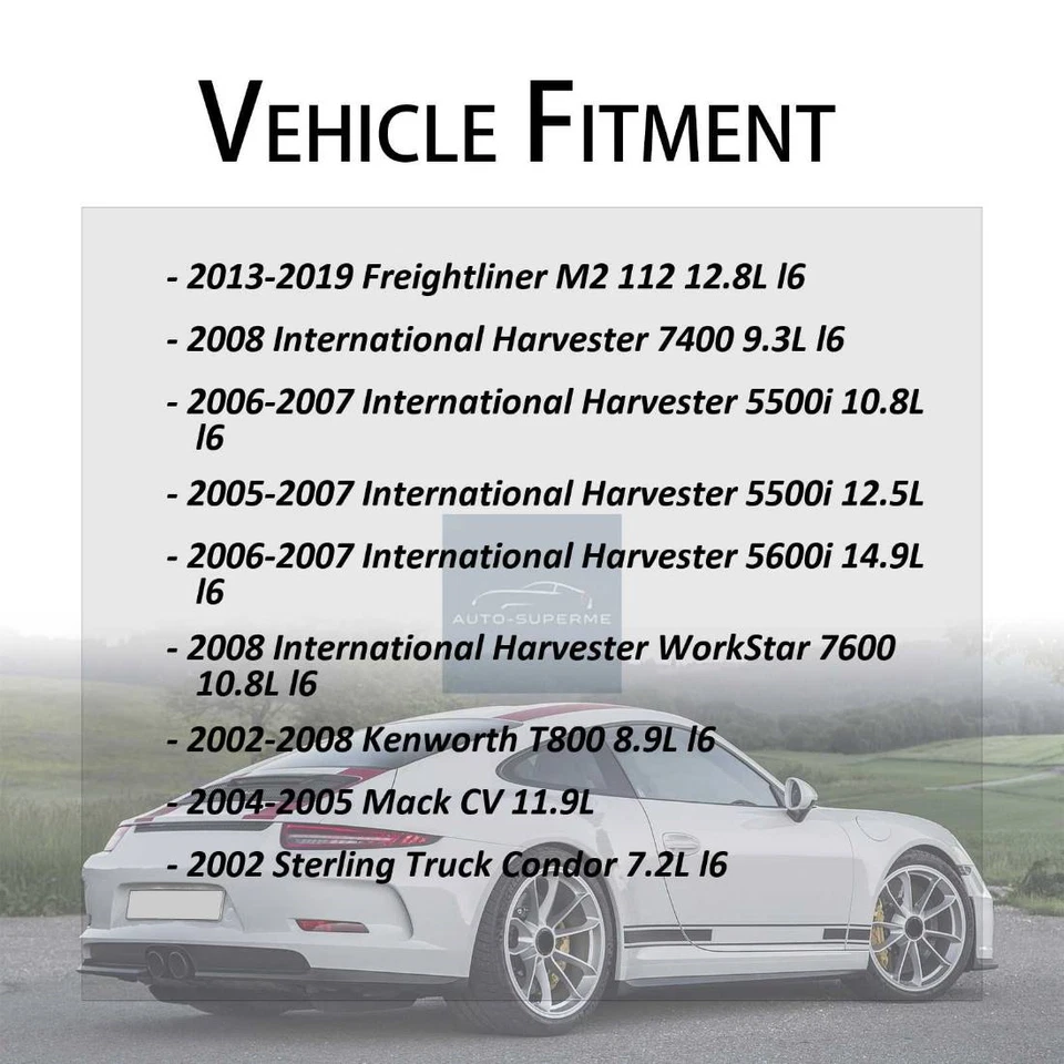 Manguera de refrigerante de radiador refrigerador a tubería para Mack CV 11,9 L 2004-2005 Foto 2 de 4