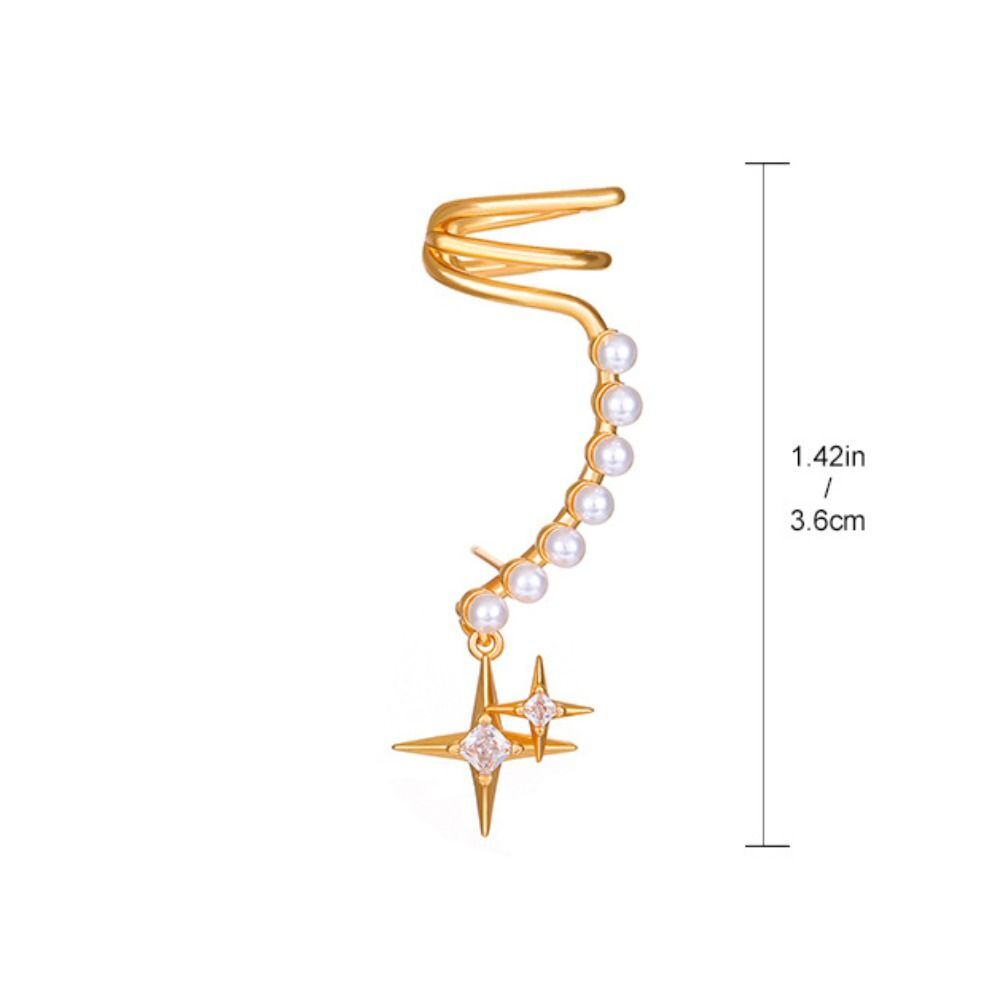 Fashion Jewelry Korean Style Ear Clip Star Ear Cuff Ear Bone Clip Girls