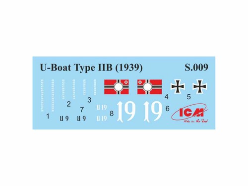 Submarino alemán Segunda Guerra Mundial escala 1/144 kit modelo plástico a escala 1/144 ICMS.009 - Imagen 5 de 12