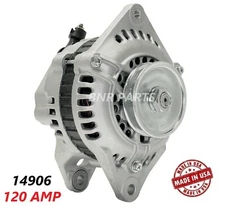 120 AMP 14906 Alternator Mazda 626 1986 1987 1988 2.0L High Output Performance 
