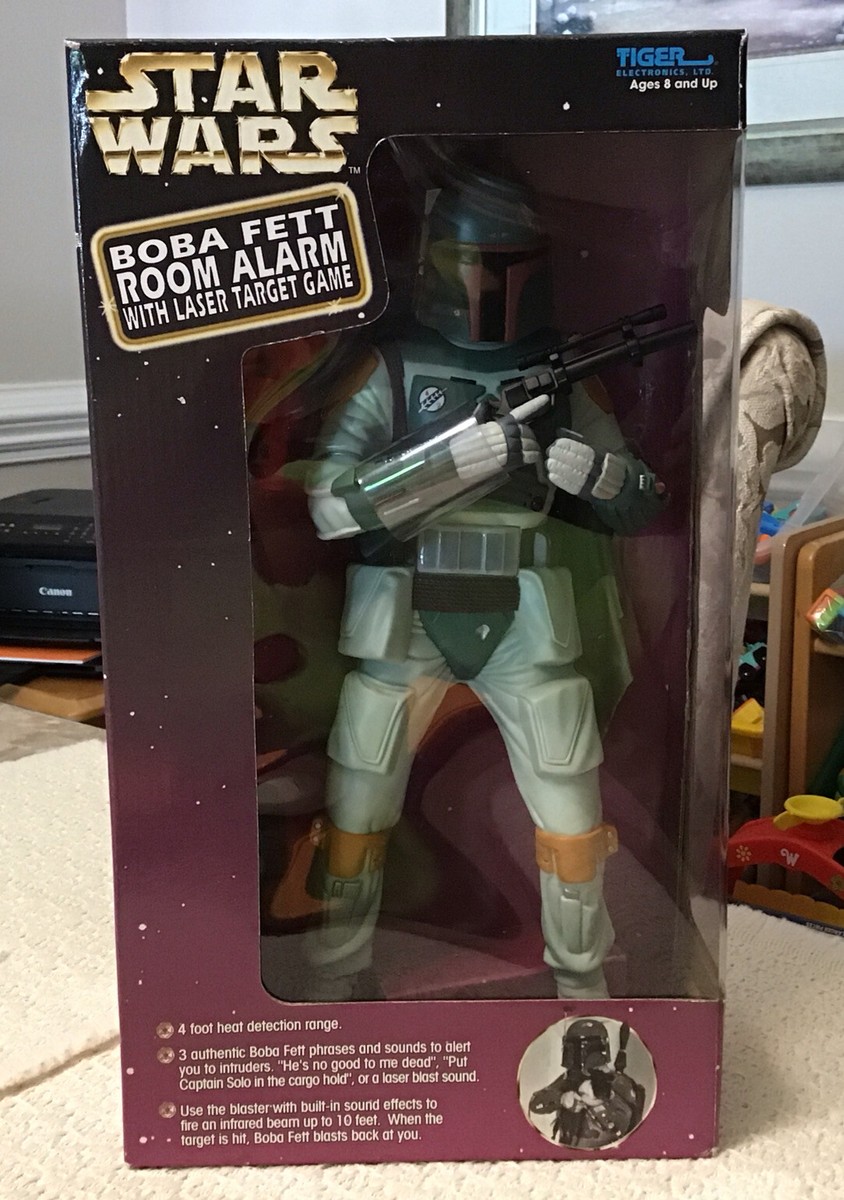 Tiger Electronics Star Wars BOBA FETT Room Alarm with Laser Target