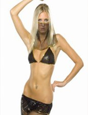 Ladies Genie Delights Costume Belly Dancer Arabian Princes Fancy Dress Costume