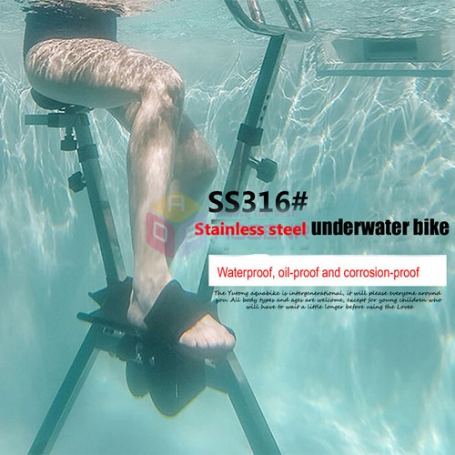 Swimming Pool Underwater Bike Stainless Steel Hydro Biking Aquatic Fitness Bike - Picture 15 of 16