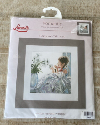 Lanarte Cross Stitch Kit Romantic Fortune Telling 30 x 30 cm NEW