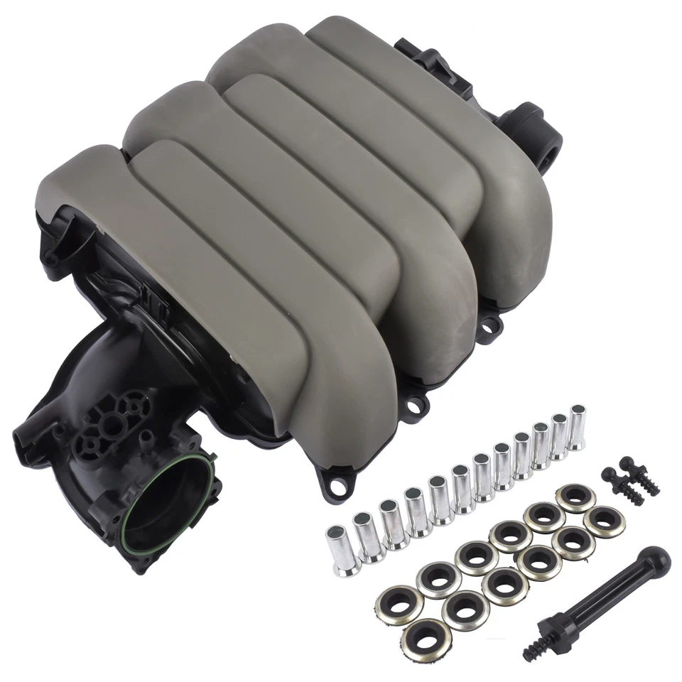 Coletor de admissão para 3.2 FSI DOHC A4 A5 Quattro A6 Q5 8R 06E133201T, 06E133201K - Imagem 3 de 4