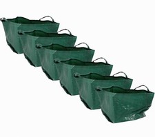 6x Schwerlast Gartentasche Set Gartensack Laubsack Garten Gewebesack Laub Tasche