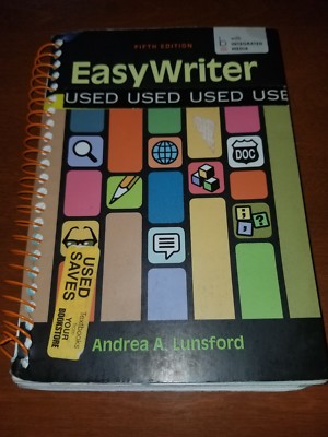 Easy Writer fifth edition/  integrated media Andrea A Lunsford  UNSCRATCHED CODE