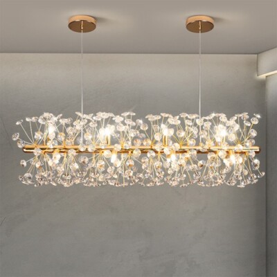 Moderne Kristall Decken Leuchte Kronleuchter große Lampe Hänge Wohnzimmer