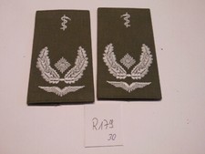 Bundeswehr Rangschlaufen Luftwaffe weiß auf oliv Oberstabs arzt (r179)