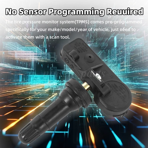 TPMS 315MHz Set of 4 Tire Pressure Monitoring Sensor For Fiat 500C 500E 500L - Picture 7 of 10