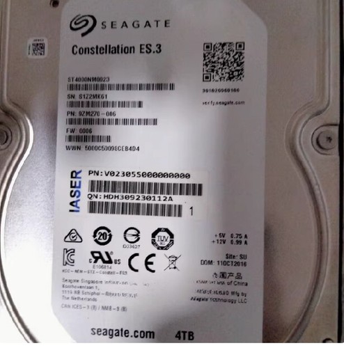 Disco duro ST4000NM0023 Seagate 9ZM270 4 TB 7200 RPM 6 Gbps 3,5" SAS HDD - Imagen 2 de 3