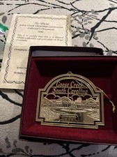Goose Creek SC 1999 Vintage Christmas Ornament 24k Gold Berkeley County