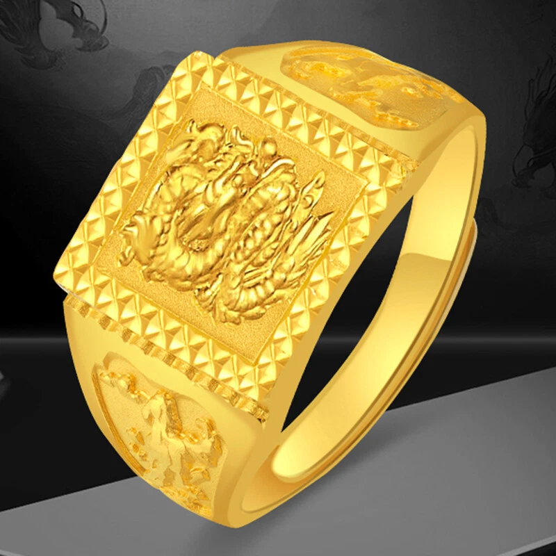 Top 136+ mens gold dragon rings best - vova.edu.vn