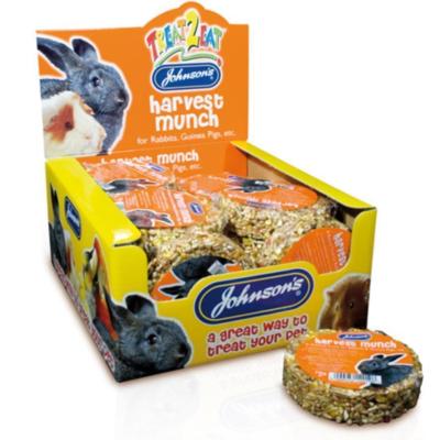 Johnsons Harvest Munch Treat - Kleintier Kaninchen Meerschweinchen Nuss & Honig Snack