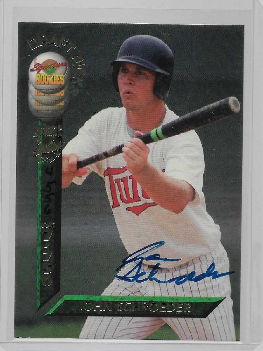 1994 Signature Rookies Draft Picks Signatures #85 John Schroeder RC Auto SP
