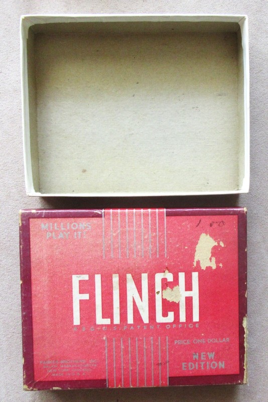 Flinch Card Game 1938 Parker Brothers Complete 150 Cards Instructions +Xtra card