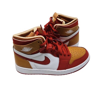 Nike Air Jordan 1 Zoom Air Comfort  Fire Red Hot Curry  Women s 11 / Men s 9.5