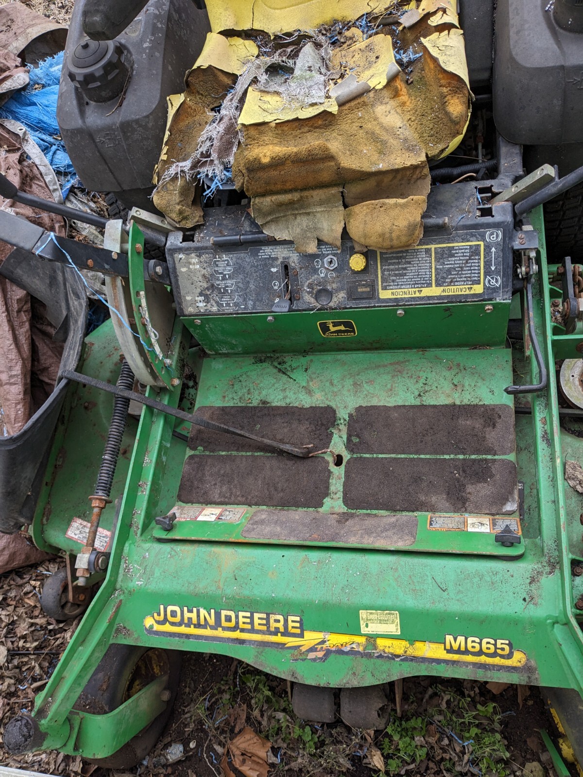 John Deere Mowers 757 60" and M665 60" for Parts or Repair, Blown Head