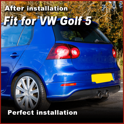 2Pcs Rear Bumper Tail Red Reflectors Cover Fit for VW Golf 5 MK5 R32 2006-2009 - Picture 7 of 15