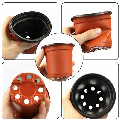 100/200Pcs Small Nursery Pots Plastic Flower Pot: Plant Seeding Pots for Garden - Picture 8 of 22