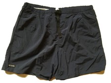 Columbia Vintage Navy Blue Mesh Lined Belted Shorts Size XL Men  s