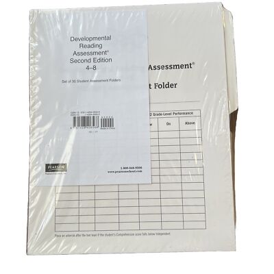 Pearson Developmental Reading Assessment 2nd Edition 4-8 Set of 30 Folders DRA2