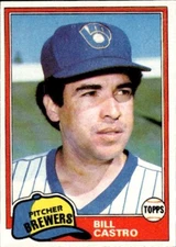 1981 Topps #271 Bill Castro Milwaukee Brewers Baseball