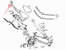 Mercedes-Benz SL R231 Wischerarm vorne links A2318200344 NEU ORIGINAL