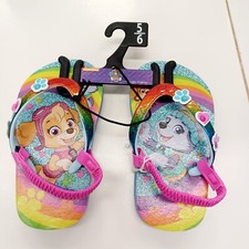 Paw Patrol Skye Everest Flip Flop Sandals w/Back Strap 5/6 Little Girls