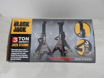 Torin Black Jack 6000 LB 3 Ton Jack Stands Pair Set Black New | eBay