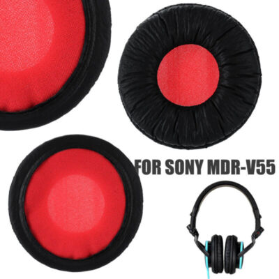 2x Ersatz Ohrpolster Kissen Headset Ear Pads für Sony MDR-V55 Kopfhörer DE