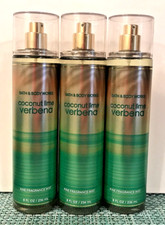 COCONUT LIME VERBENA fragrance mist body spray BATH  BODY WORKS 8 OZ NEW x3