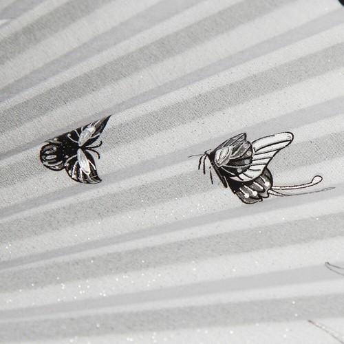 Fächer Handfächer Klappfächer Sommerfächer Bambus Holz Stoff Holzfächer Deko DE - Bild 15 von 35