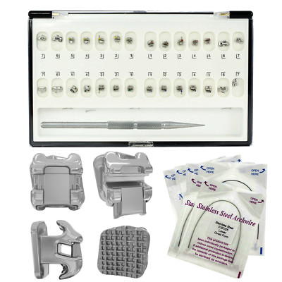 Dental Orthodontic Damon Q Self-ligating Bracket Braces Roth 022 3 Arch Wire Kit