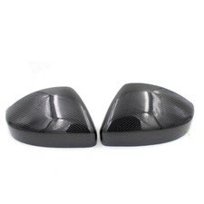 Carbon Fiber Addon Wing Mirror Cover Caps Trim For Jaguar F-Pace 2017-2020