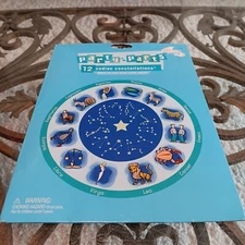 Party Parts 12 Zodiac Constellations Glow In The Dark Sticker Set 2003 Target