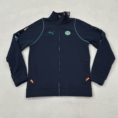 Puma Hoop Hunter Veniceball T-73 Blue Full Zip Sweatshirt Track Jacket Men s M