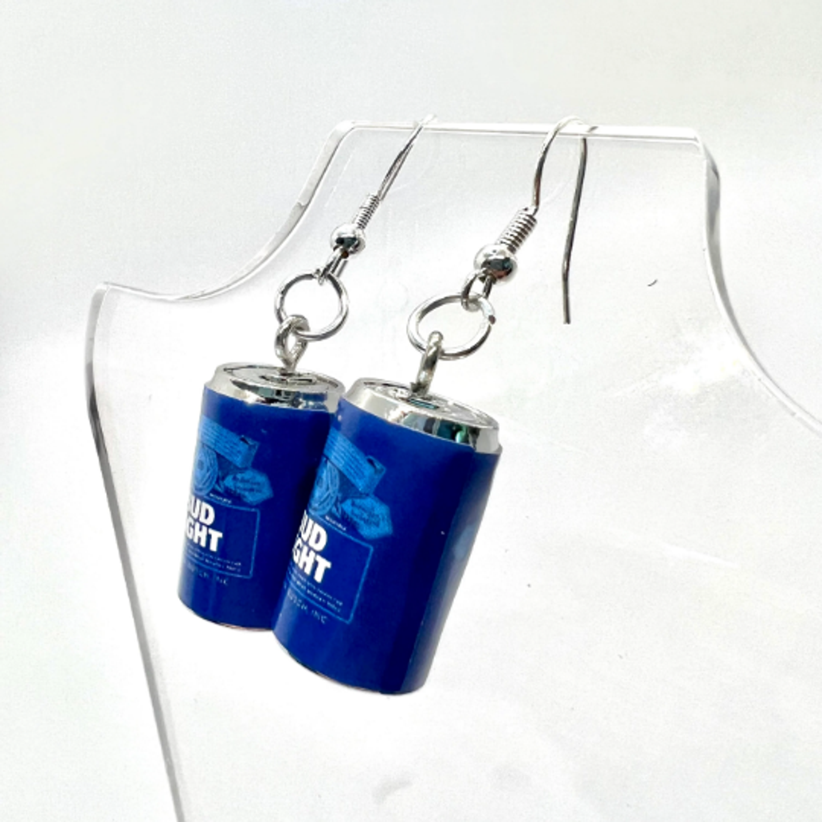 Bud Light Earrings Beer Can Earrings Alcohol Drink Earrings eBay