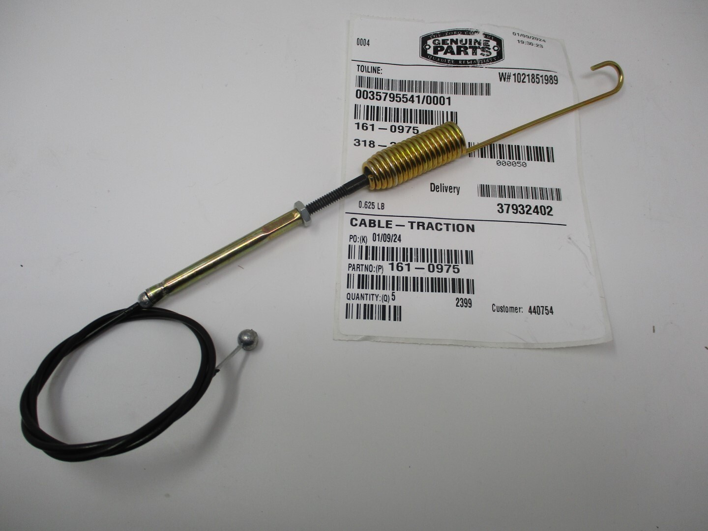 Genuine Toro 161-0975 Traction Cable Power Max 824 826 | eBay