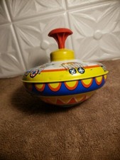 Vintage Ohio Art Spinning top Toy Litho Tin Circus
