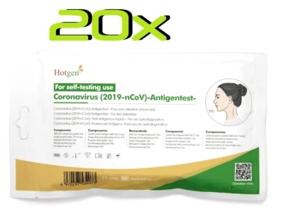 Hotgen® SARS-COV2 COVID-19 Laien Antigen-Schnelltest 2cm Stäbchen Nasal 20 Stück