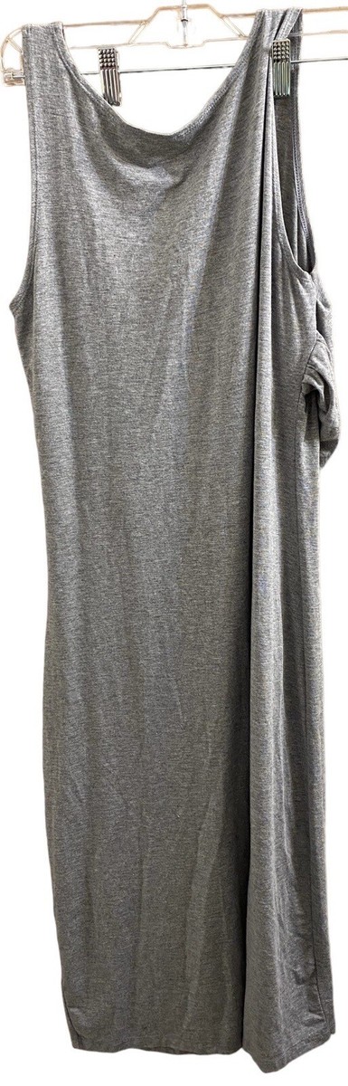 Fabletics Retta Midi Sleeveless Jersey Dress Gray Size Large Athleisure |  eBay