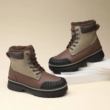 Men's Waterproof Snow Winter Insulated Outdoor Warm Non-slip Shoes US Size 8-13