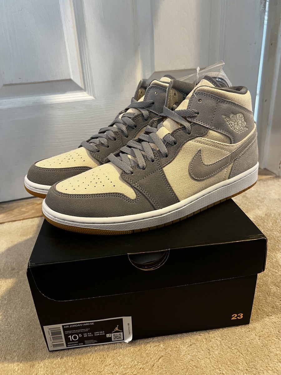 Nike Air Jordan 1 Mid SE Coconut Milk Particle Grey DN4281-1 - US