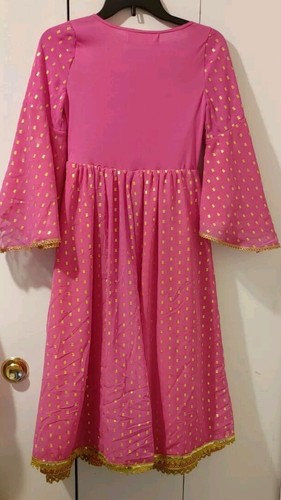 Princess Jasmine Deluxe Live Action Costume Halloween Dress Chiffon Size 9/10 - Picture 5 of 8