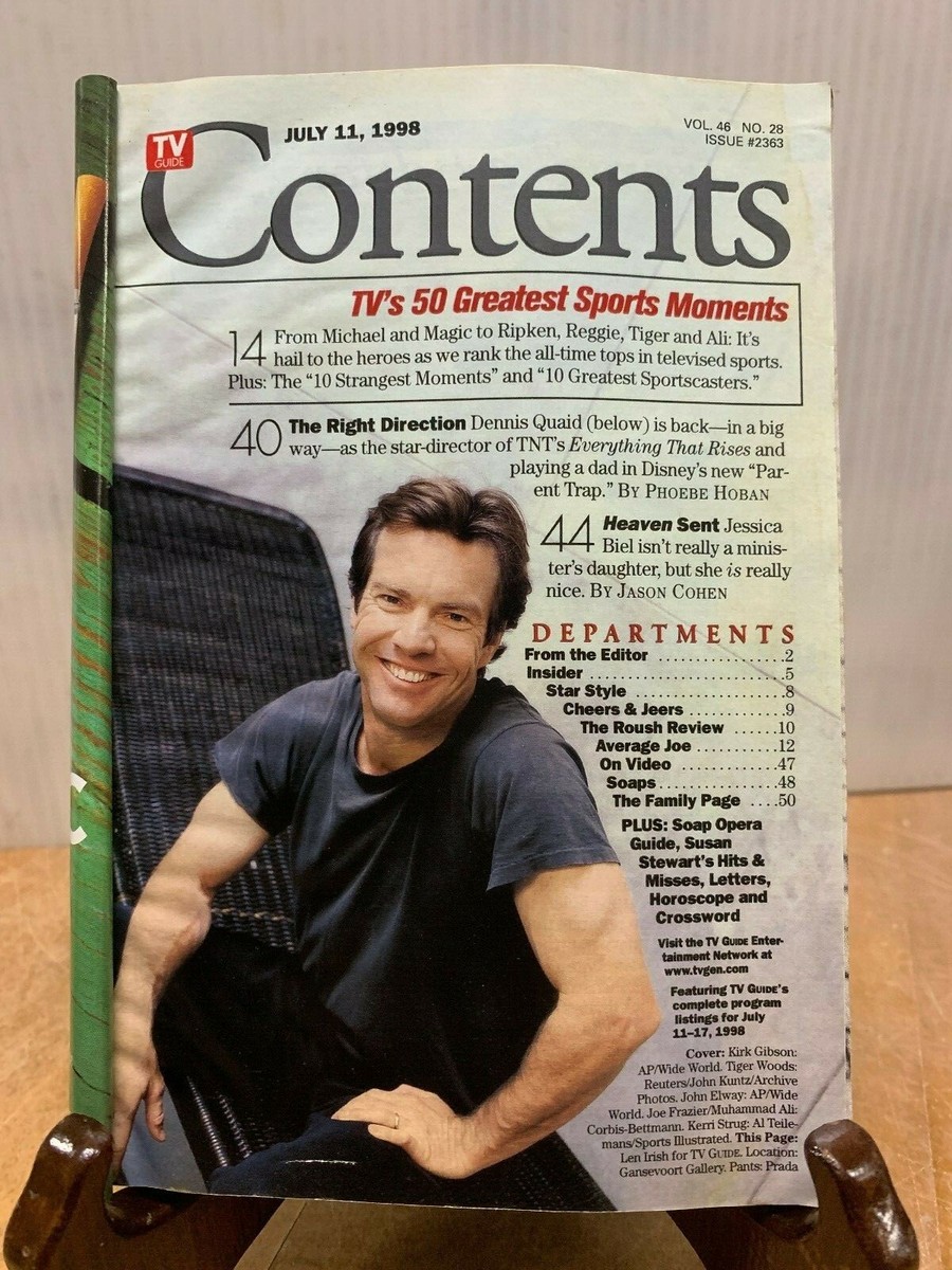 Vintage TV Guides Vol #46 July 11-17, 1998 Issue #2363 (FC42 Vintage TV Guides Vol #46 July 11-17, 1998 Issue #2363 (FC42