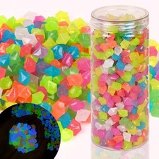 700 PCS Glowing Rocks Luminous Glow Stones Glow in The Dark Rocks for Fish Ta...